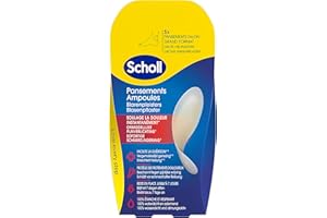 SCHOLL Etui de 5 Pansements Ampoules Grand Format spécial Talon