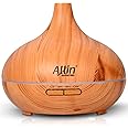 Allin Exporters 300ml Aromatherapy Diffuser with 7 Color Changing LED Lights 4 in 1 Ultrasonic Humidifier Essential Oil Cool Mist Aroma Timer for Home Baby Bedroom Office (1Pc)