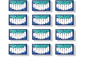 Nuud Menthol Gum | Plant Based, Biodegradable & Plastic Free Chewing Gum | 12 x 9 Pack Chewing Gum Case