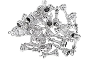 HARILLA 30 Pièces de Pièces D'échecs Conçoit Des Pendentifs de Charme pour Un Décor Suspendu de Bijoux