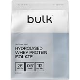 Bulk Hydrolyzed Whey Protein Isolate, No Added Flavors, 500g | Protein Shake, 16 Doses