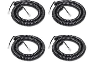 Uvital Telephone Cord Detangler, Anti-tangle Phone Cable 360 Degree Rotating Landline Swivel Cord Untangler (3M 4PCS)