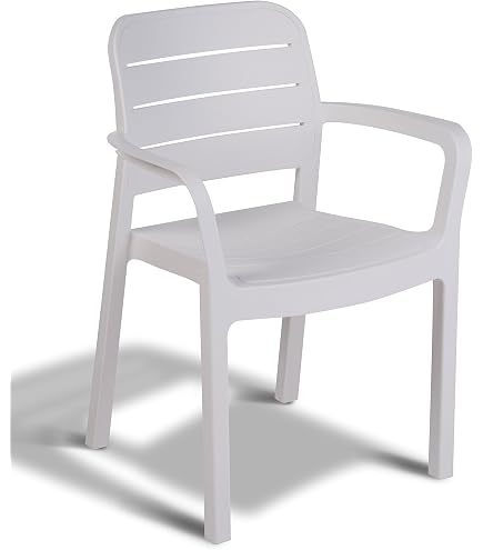 Tavolo Da Giardino VidaXL Bianco – 78x78x72 Cm In Plastica Resistente, Perfetto Per Esterni