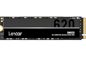 Lexar Internal NM620 M.2 2280 PCIe Gen3x4 NVMe Solid State Drive, Capacity 1TB