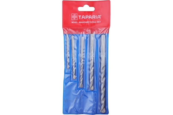 Taparia 5 Pc Parallel Masonary Drill Bit Set - 4Mm,5Mm,6Mm,8Mm,10Mm (Mds 5)