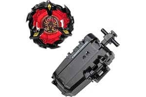 DEZAWRTY Gyro X Set with String Launcher – Soar Phoenix Right-Spin Attack Series, Great Starter Set for Kids’ Battling Games, Fun Gift for Boys 6+ (Black)