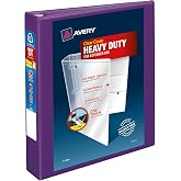 Avery Heavy-Duty View 3 halkalı defter, 3,8 cm, One Touch EZD halkalar, 1 lila klas&ouml;r (79774)