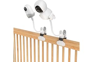 ELSMAOL Baby Monitor Stand, Universal Baby Monitor Holder, Flexible Mount Bracket for HelloBaby, Nanit Pro, Infant Optics, VTech & Most Baby Monitors, (Clip Type)