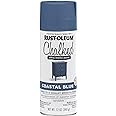 Rust-Oleum CHALKED 302598 Ultra Matte 12 Ounce 335ML Coastal Blue Spray