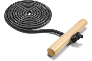 euluoziqing Schlittenseil Zugseil, 1,8m Schlitten Zugseil, Schlittenseil mit Holzgriff, Zugleine für Schlitten und Rodel im Winter