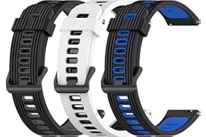 RuenTech Bracelet de rechange en silicone de 22 mm pour montre connectée Coros Apex 2 Pro/Apex 2 Pro Kilian/Apex Pro/Apex Pro/Apex 46 mm, bracelet en silicone souple et durable