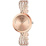 Matrix Daisy Collection | Stone Studded Dial with Designer Stone Studded Bracelet Chain Analog Watch for Women & Girls: 