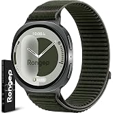 Rongep Samsung ile Uyumlu Mountain Loop Kordon Galaxy Watch 8 44mm/40mm/Classic 46mm [2025] i&ccedil;in 1.Sınıf Dokuma Kumaş Metalik