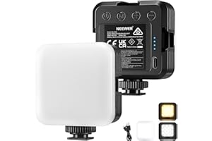 NEEWER Światło LED, dwukolorowe 3200K~5600K dla kamer ściemniających, CRI 97+, 8 trybów scenicznych, akumulator 2000 mAh do gier/Youtube/vlog/fotografia - NL-36AI