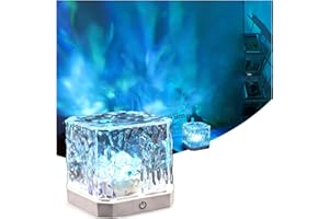 ROKEBLAU 16 Color Adjustable Northern Lights Projector, Aurora Light with Remote, Water Lamp for Bedroom Living Bath Bar