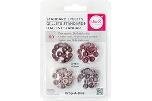 We R Memory Keepers Œillets pour Scrapbooking - Rose - Taille Standard