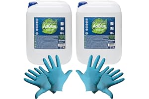 ‎BAYTRONIC baytronic 2X AGROLA AdBlue inkl. Füllschlauch 10 L + 2 Paar Einweg Nitril-Handschuhe