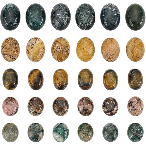 Scoleciet Edelsteen cabochon ovaal, klein | Jalla Stones - Edelstenen