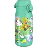 Ion8 - Paslanmaz &Ccedil;elik &Ccedil;ocuk Suluk - &Ccedil;iftlik Hayvanları - 400 ml - Sızdırmaz