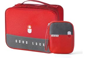 papasgix Boîte Médicale Boîte de Rangement en Tissu Sac de Rangement Portable Familial Boîte à Médicaments en Couches Multifonctionnelle Caisses de Rangement