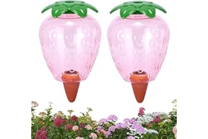 KONESKY 2 Stück Bewässerungskugeln, 550 ml Automatische Pflanzen Bewässerung, Wasserspender Pflanzen, Bewässerung Zimmerpflanzen, Topfpflanzenbewässerungsstäbe für Pflanzen im Innen & Außenbereich, Rot