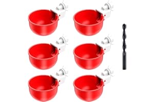 ZenxyHoC Abbeveratoio per Galline, Abbeveratoio per Pollame, 6 Pezzi DIY Kit Abbeveratoio Automatico per Polli, per Pollo Anatre Uccelli Oche Piccioni