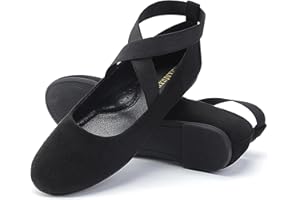 MaxMuxun Ballerines classiques pour femme - Élégantes - Chaussures plates pour femme - Avec lanières croisées élastiques - Ballerines confortables - Chaussures plates pour femme