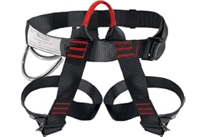 NewDoar Certifié UIAA & CE Harnais d'escalade,Baudrier Escalade,Harnais d'escalade d'alpinisme,Demi-Harnais pour la Descente en Rappel de l'escalade d'arbre de Sauvetage en Cas d'incendie arboriste