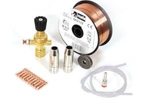 Telwin 802147 Kit Saldatura Acciaio Bombola a Perdere per Mig-Mag, 0.1 V, Multicolore, Acciaio - a perdere