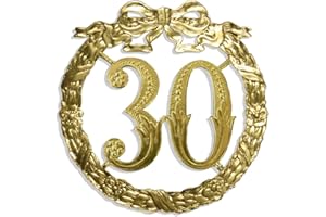 ‎KUNZE Walter Kunze Jubiläumszahl 30, Ø 13 cm, Gold, Jubiläumskranz