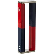 Pädagogischer Langer Alnico-Bar-Magnet mit Nord-Süd-Identifizierung für Studenten, Lehrer, Wissenschaft, Bildung, 2 Stück