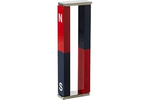 FIRST4MAGNETS 2 Educational Alnico Bar Magnet for Science, Education, Experiments, Students, and Teachers - North & South Identified - 11mm x 6mm x 75mm