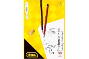 Idena 10384 A4 Ritblock, vit, 50 ark