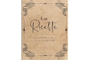 Il Mio Ricettario: Ricettario Da Scrivere per Annotare 125 Ricette di Pietanze e Dolci | Formato Grande A4