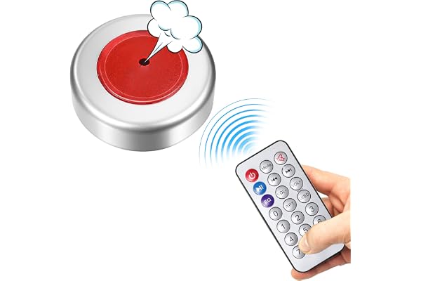 Zomiboo Machine à Péter Générateur de Bruit à Distance Machine Sonore Drôle de Gag Jouet Pétant Contrôlé par Infrarouge Jouet de Blague Pratique Accessoire de Jeu de Farce pour Fête, Performance