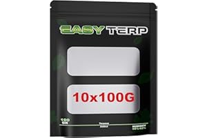 DESIGN PARADISE 10x Grove Bags Wiederverwendbare Aufbewahrungsbeutel 100G – Luftdicht, Geruchskontrolle, UV-Schutz & Feuchtigkeitskontrolle (58–62%) – 35x26cm – Lebensmittelbeutel für Snacks, Tee, Kräuter