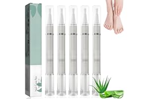 MIKLOVEN 5 Pcs Nail Fungus Treatment Pen – Extra Strong Anti Fungal Nail Repair & Strengthener, Natural Ingredients Toe & Fingernail Care, Cuticle Oil Essence for Damaged