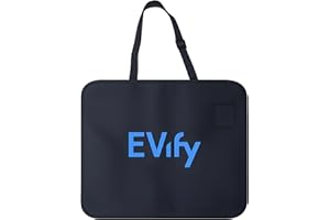 EVify Ladekabel Tasche Elektroauto für den Kofferraum • Typ 2 EV Kabeltasche, Tasche Ladekabel Auto mit schnell griffbereitem Klettverschluss, Ladekartenfach und platzsparendem Design