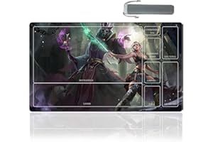 sabermaster MTG Playmat Table Mats Size 60X35 cm Mousepad Compatible for MTG RPG CCG Trading Card Game Play mats Original Play Mat Art Designs & Accessories (4)