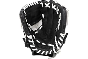 ‎BARNETT BARNETT GL-110 Baseball Handschuh, Echtleder, Wettkampf, Infield 11", schwarz