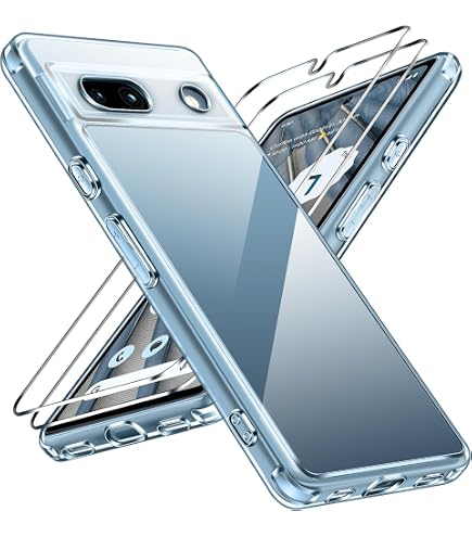 Per Google Pixel 8 Custodia, Trasparente Silicone Urto Cover