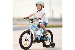 R for Rabbit Vroom Bicycle for Kids Cycle for 4 to 7 Years Boys & Girls 16T Inches | Training Wheels| 90% Installed (Lake Blue)