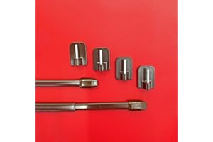 Easy-Shadow - 2 Stück = 1 Paar Vitragestangen Breite 60 - 90 cm inkl. 4 Stück Klebehaken in Farbe braun - Vitrage Scheibenstange Gardinenstange Cafehausstange Bistrostange Teleskop-Stange ausziehbar für Scheibengardine 11 mm Höhe - braun