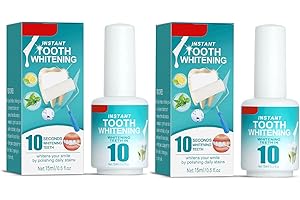 SIAPUDE Pintura dental blanqueadora instantánea, para blanqueamiento de dientes, pintura en gel para eliminar manchas y limpieza del mal aliento, cuidado bucal (2 unidades)