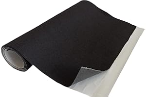 TAPHICEROS Selbstklebend Filzstoff,Schwarz, 50cm x 150cm,Nadelfilz Superflex,Bespannstoff aus Filz,Meterware,Innenraumverkleidung Bezugsstoff Bastefilz für DIY Auto Box Liner