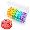 Large Pill Boxes 7 Day 4 Times a Day, Weekly Pill Box Organiser Daily Pill Case with 28 Extra Big Compartments, Portable Travel Pill Container 7day Medication Organiser for Vitamin