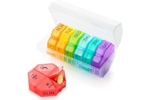 YAKLIM Organizer na tabletki tygodniowy 4 razy dziennie, duże pudełko na tabletki 7 dni, codzienne pudełko na tabletki z 28 bardzo dużymi przegródkami, przenośny podróżny pojemnik na leki, duży organizer na suplementy, leki, witaminy