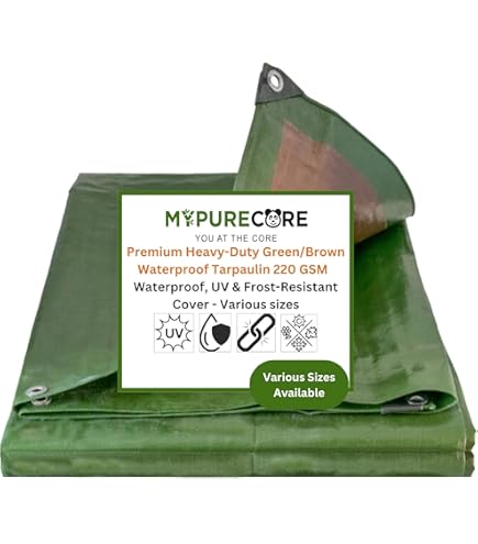 Telone Di Protezione Ribimex - 2x3 Mt, 120 G/m2, Impermeabile, Anti-UV, Con Occhielli - Foto 10