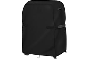 Dokon Grillabdeckung Wetterfest Robustes Oxford-Gewebe Grill Abdeckhaube Wasserdicht Staubdicht Gasgrill Abdeckplane Grill Schutzhülle für Weber, Char Broil & Mehr (105x49x102cm) - Schwarz