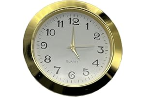 SISINKAL Runder Quarz-Uhreinsatz, 36 mm/55 mm Lünette, römische arabische Ziffern, Edelstahl-Glashandwerk (55 mm C)